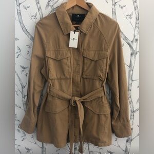7 For All Mankind Belted Utility Trench Coat SMALL